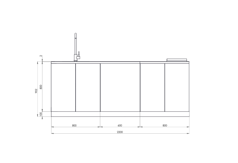Roma 220 Smart - Disegno tecnico