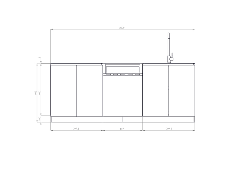 Urbino 220 - Disegno tecnico